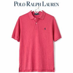 Polo Ralph Lauren Pink Polo Shirt Mens L Classic Pony Cotton Short Sleeve